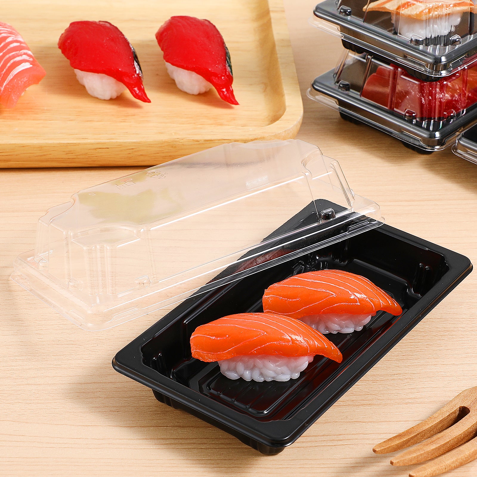 100Pcs Sushi Box Disposable Packing