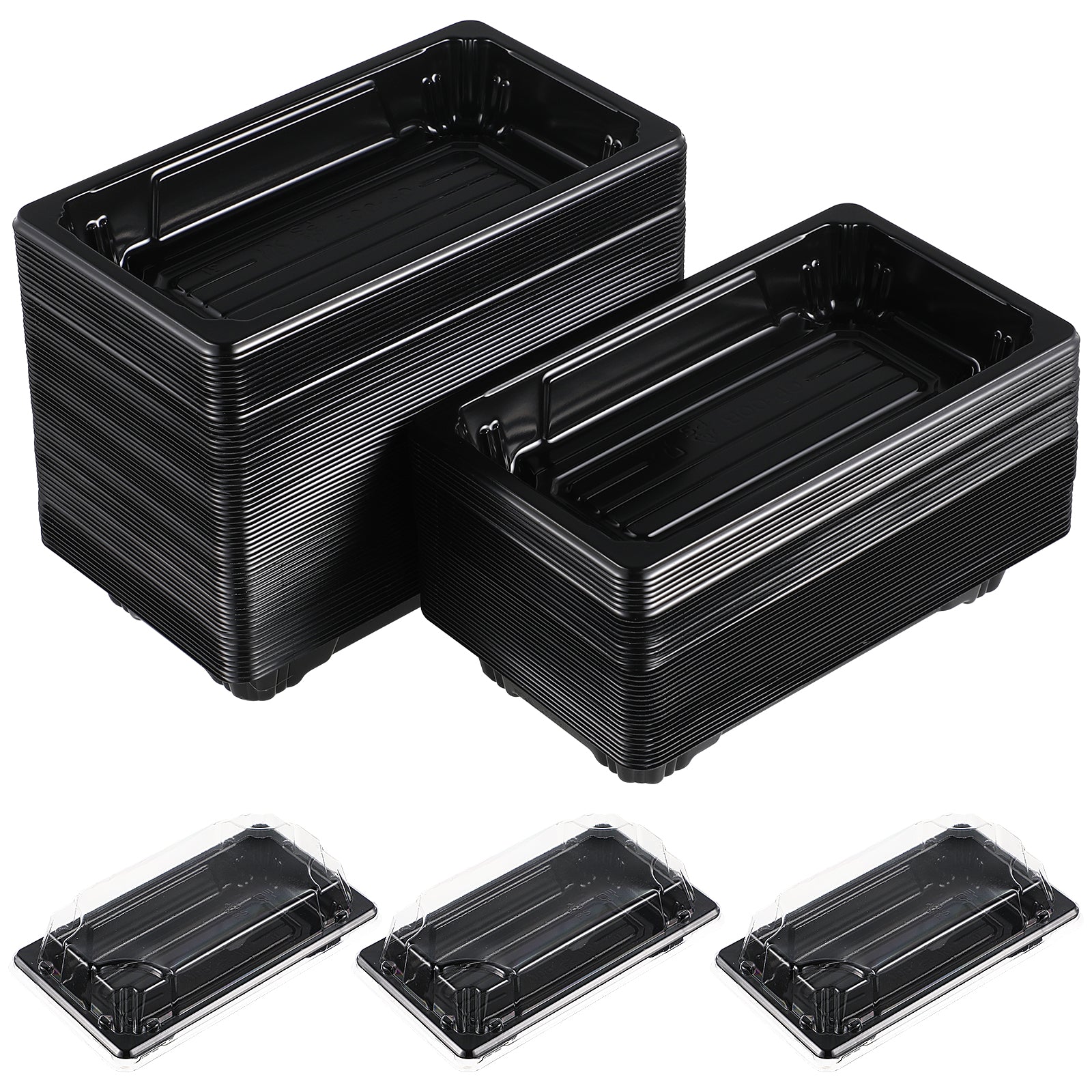 100Pcs Sushi Box Disposable Packing