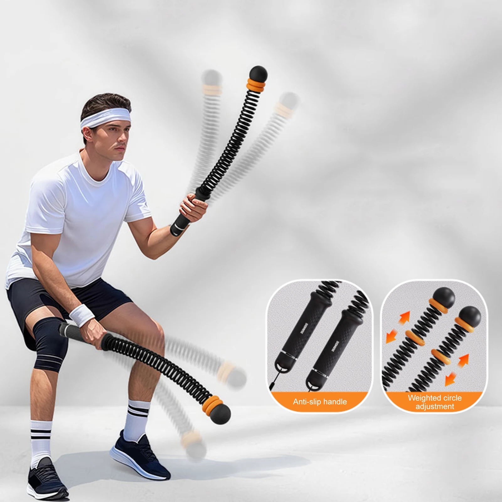 2PCS Ropeless Battle Ropes