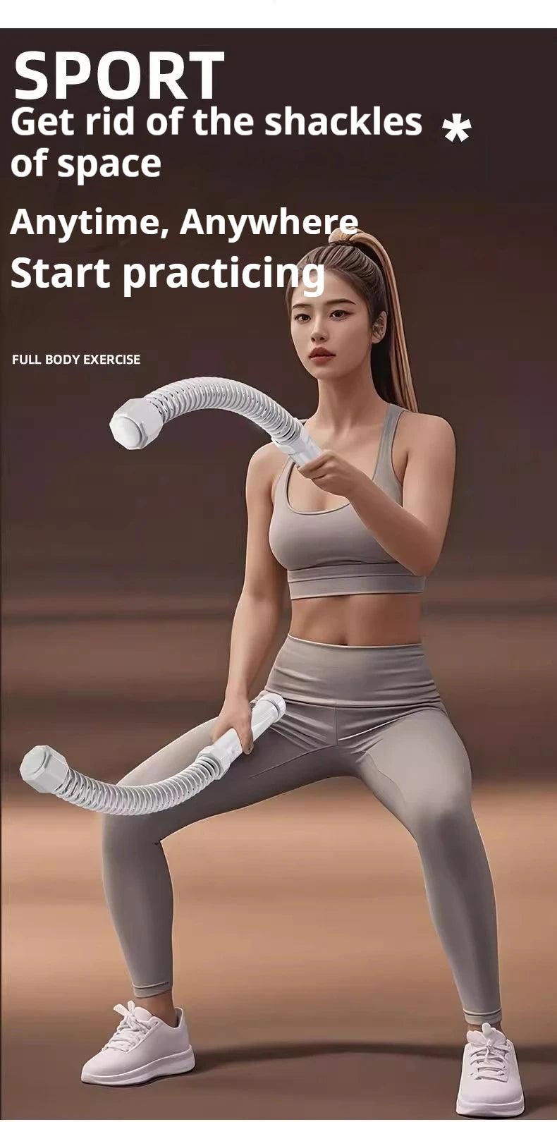2pcs Cordless Battle Rope Multifunctional