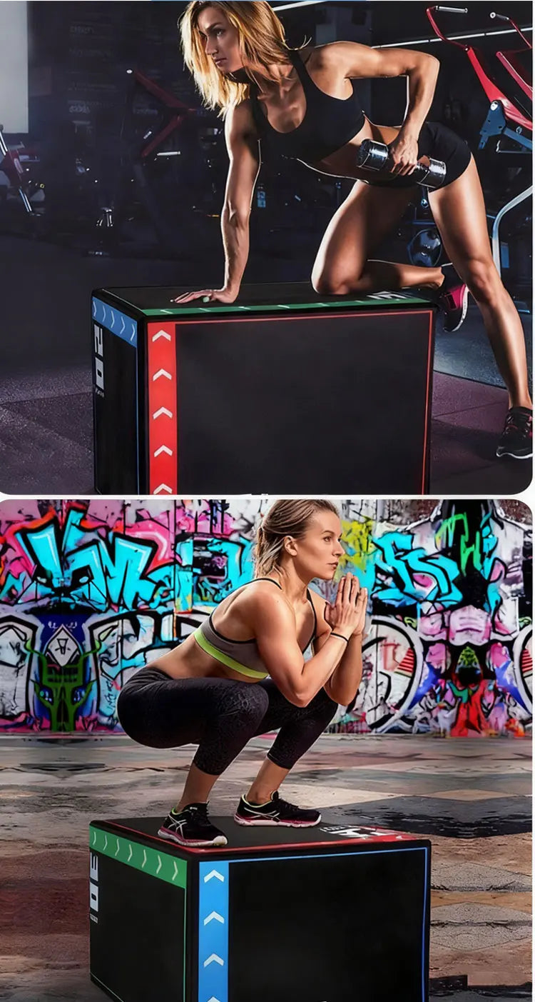 Foam Plyometric Jump Box 4 in 1