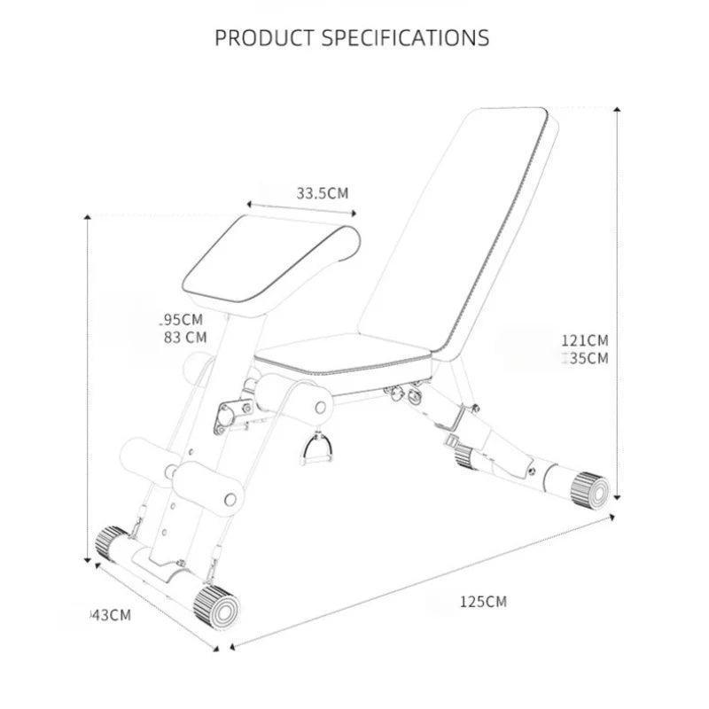 Multi-functional Fitness Chair Foldable