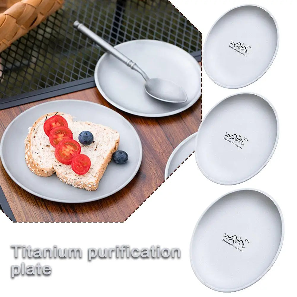 Titanium Camping Plate Multi-Purpose