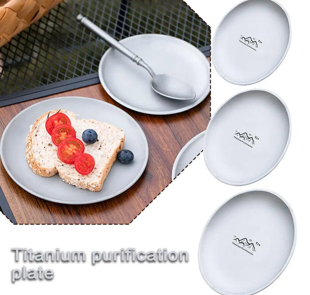 Titanium Camping Plate Multi-Purpose
