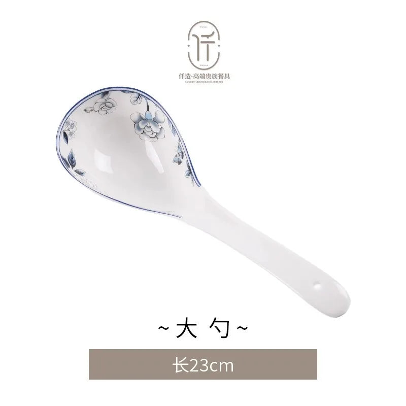 Blue Peacock Bone China
