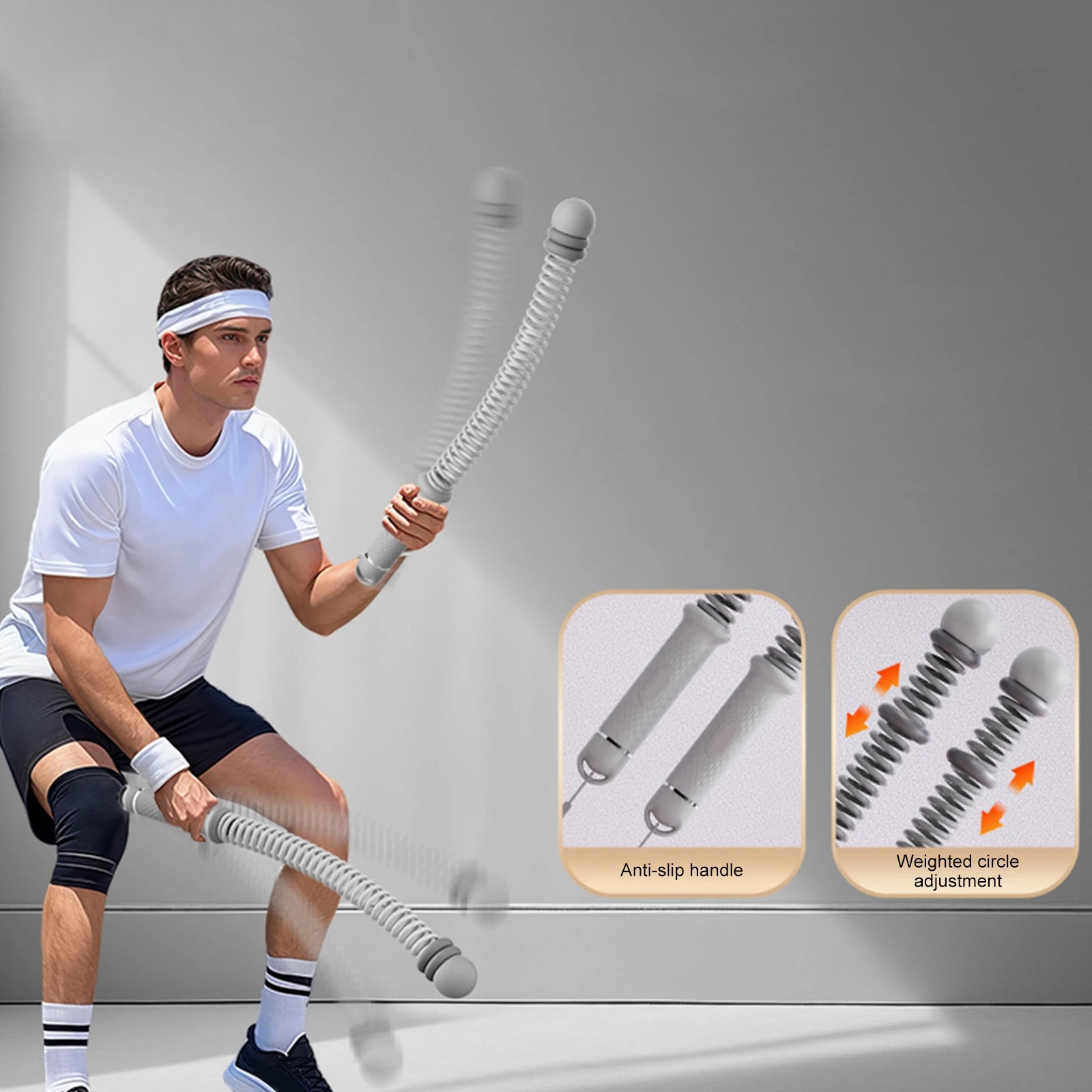 2PCS Ropeless Battle Ropes