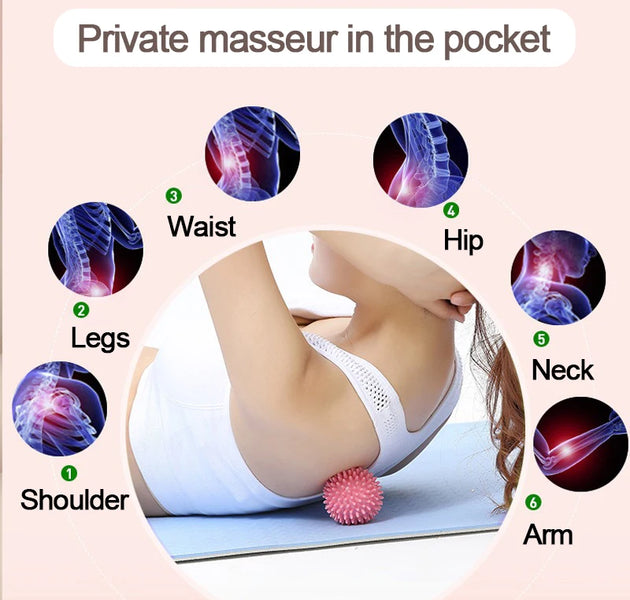 Foot massage ball with spikes