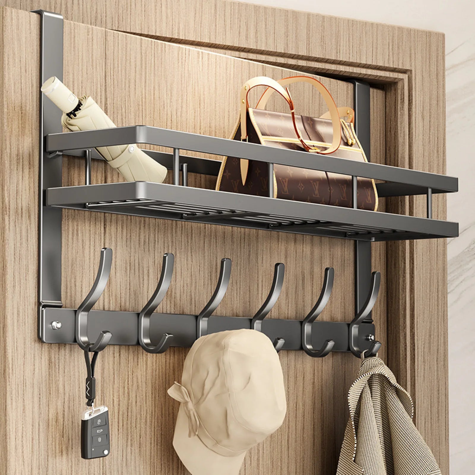 Easy-Install Over-The-Door Storage