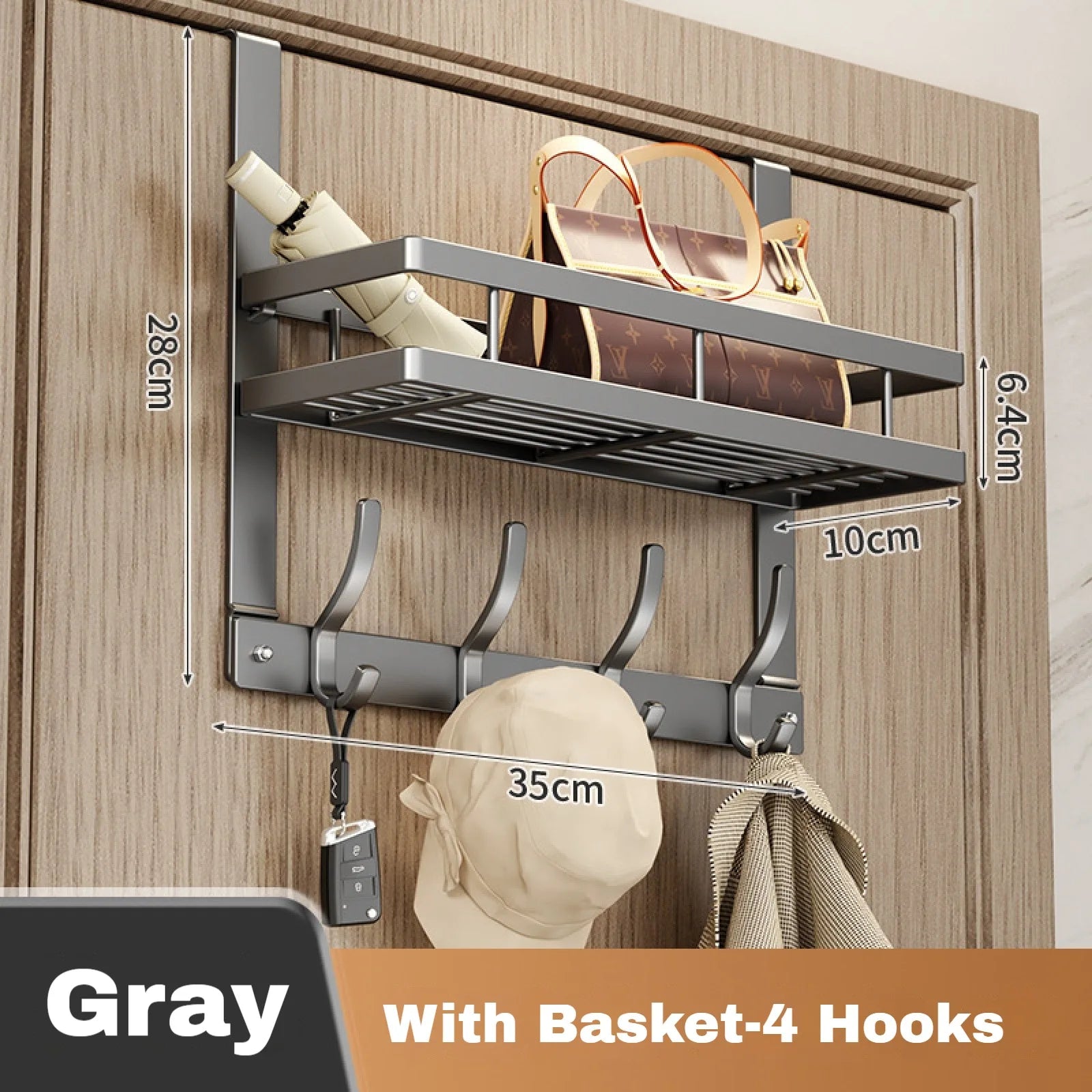 Easy-Install Over-The-Door Storage