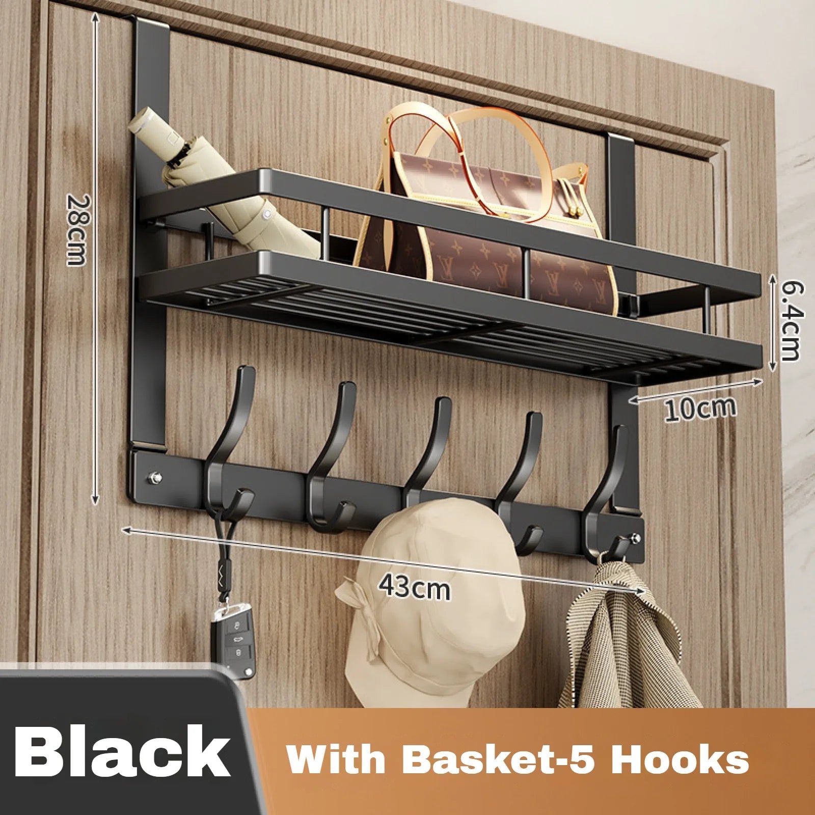 Easy-Install Over-The-Door Storage