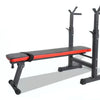 Adjustable Weight Bench with Barbell