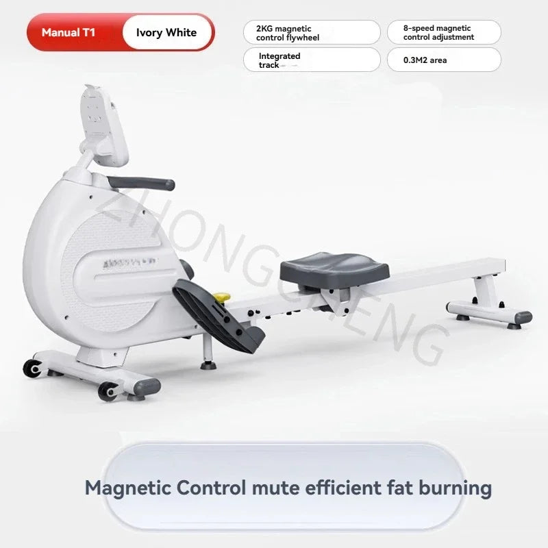 Magnetic-controlled silent rowing