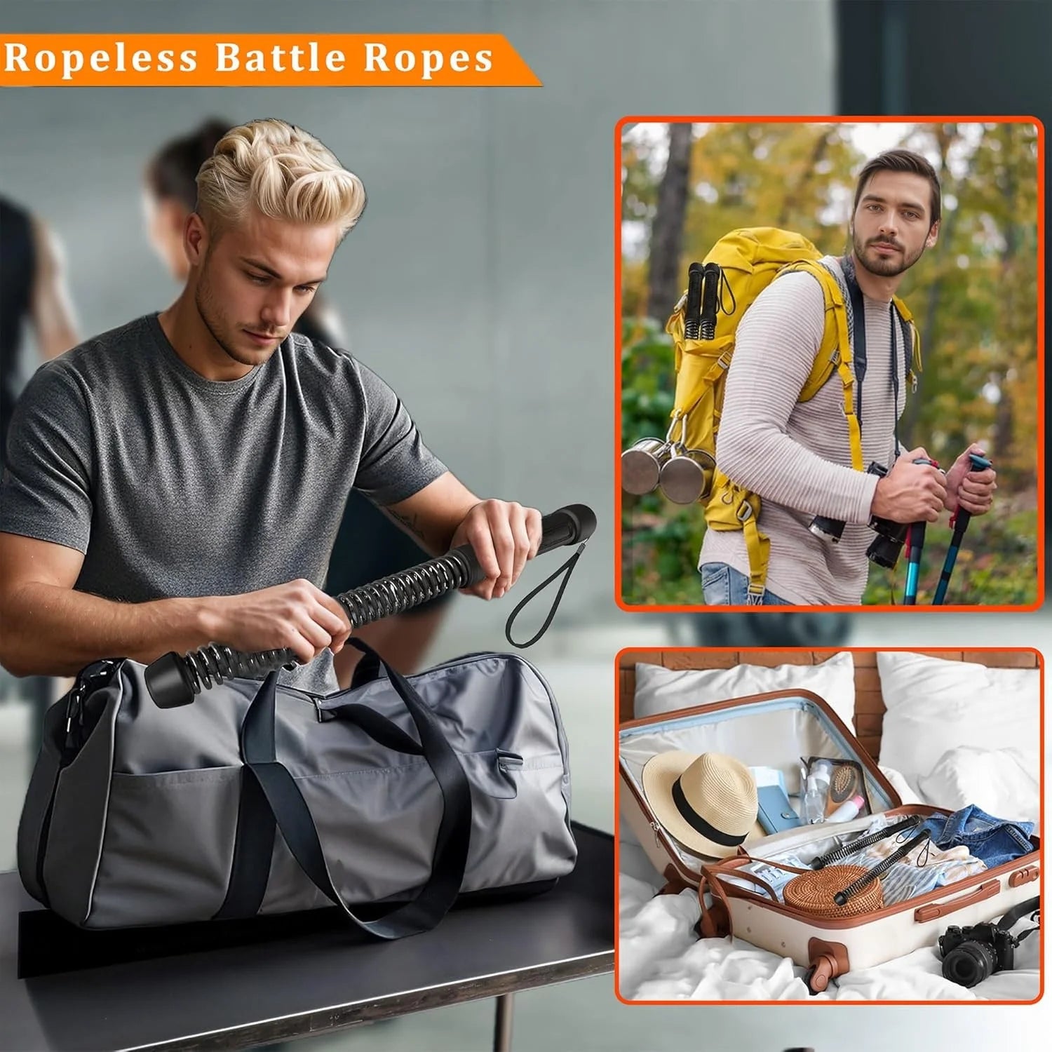 Ropeless Battle Ropes for Home
