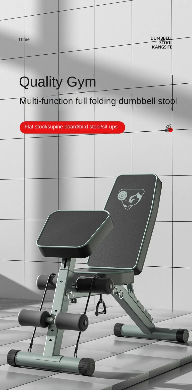 OVOZI Dumbbell Bench Home Exercise