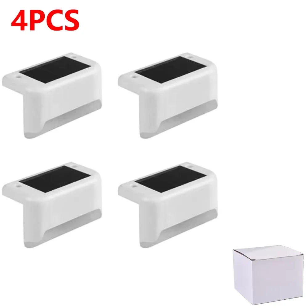 White LED Solar Step Lamp
