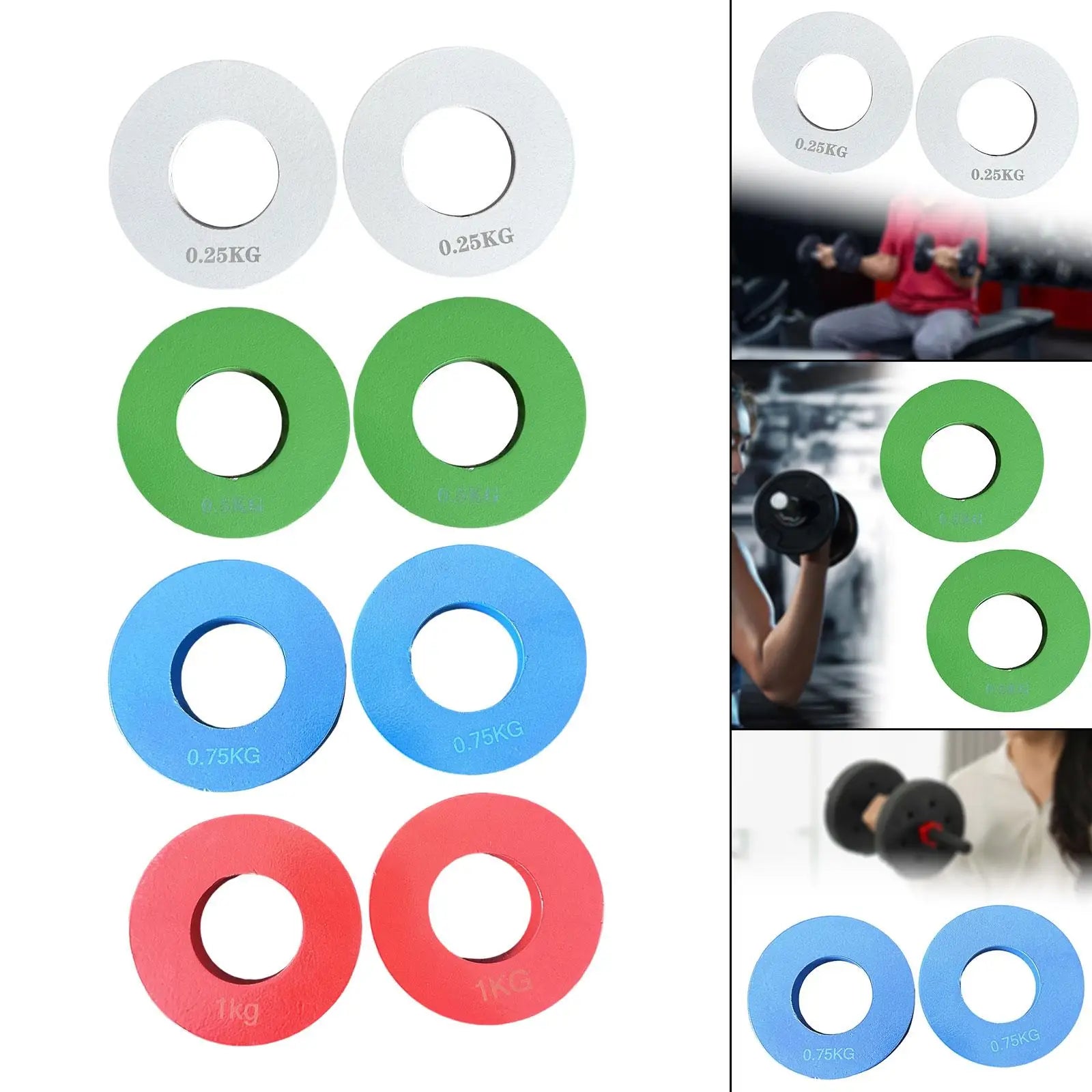 2 Pieces Barbell Plates Easy to Store
