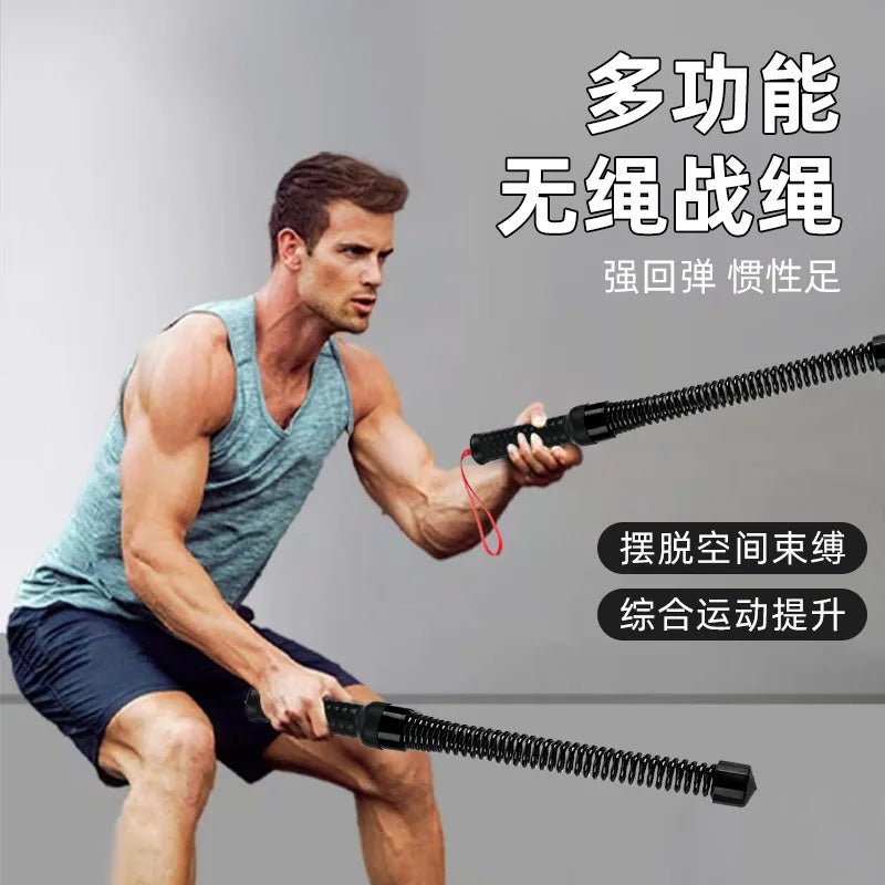 Multifunctional cordless battle rope