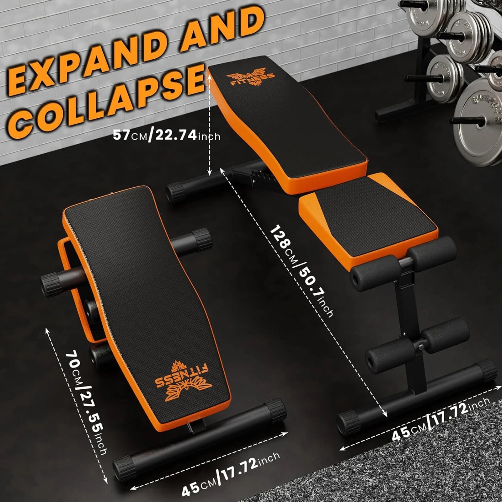 Weight Bench Foldable Adjustable