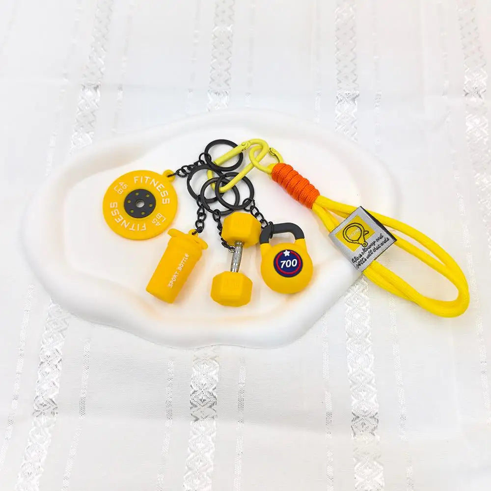 5 In 1 Fitness Keychains Gym Barbell