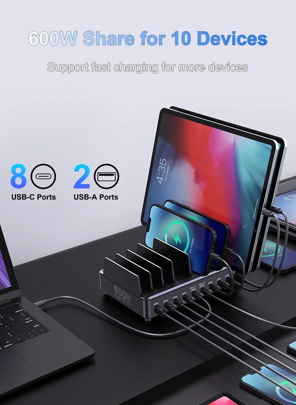 Ueetop 600W Multi USB Fast Charger
