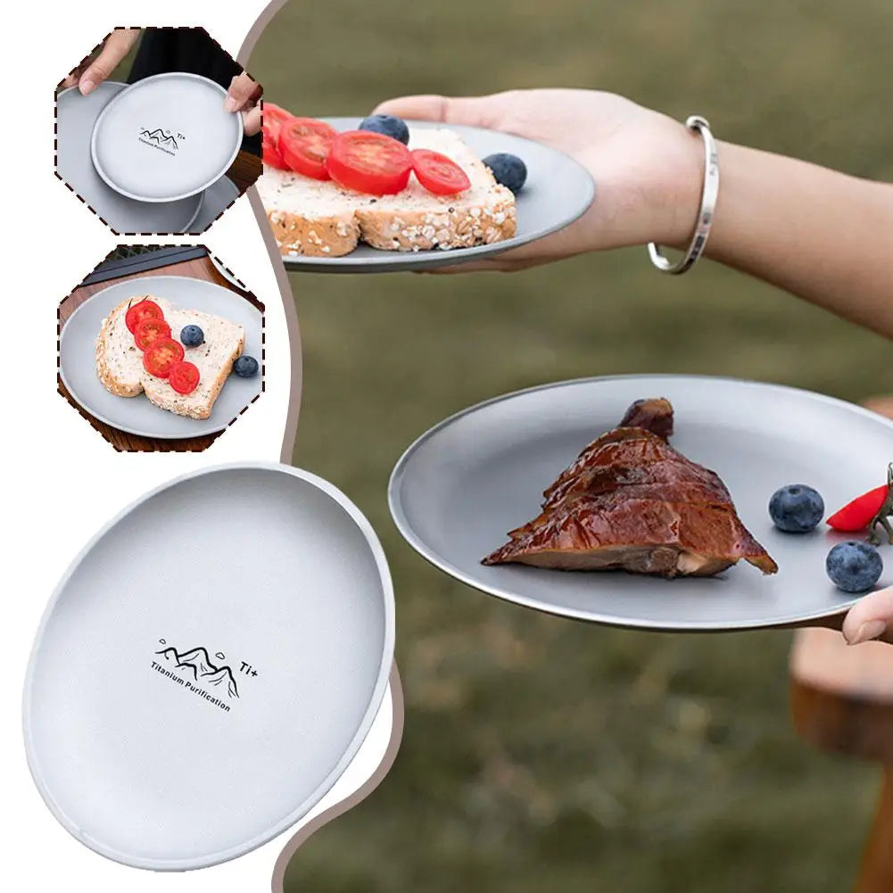 Titanium Camping Plate Multi-Purpose