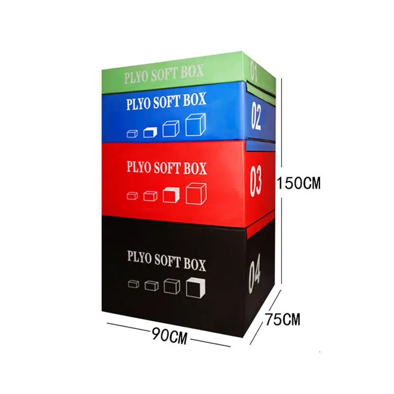 Foam Plyometric Jump Box 4 in 1