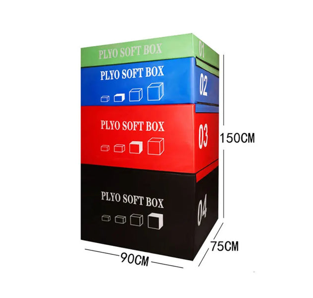 Foam Plyometric Jump Box 4 in 1
