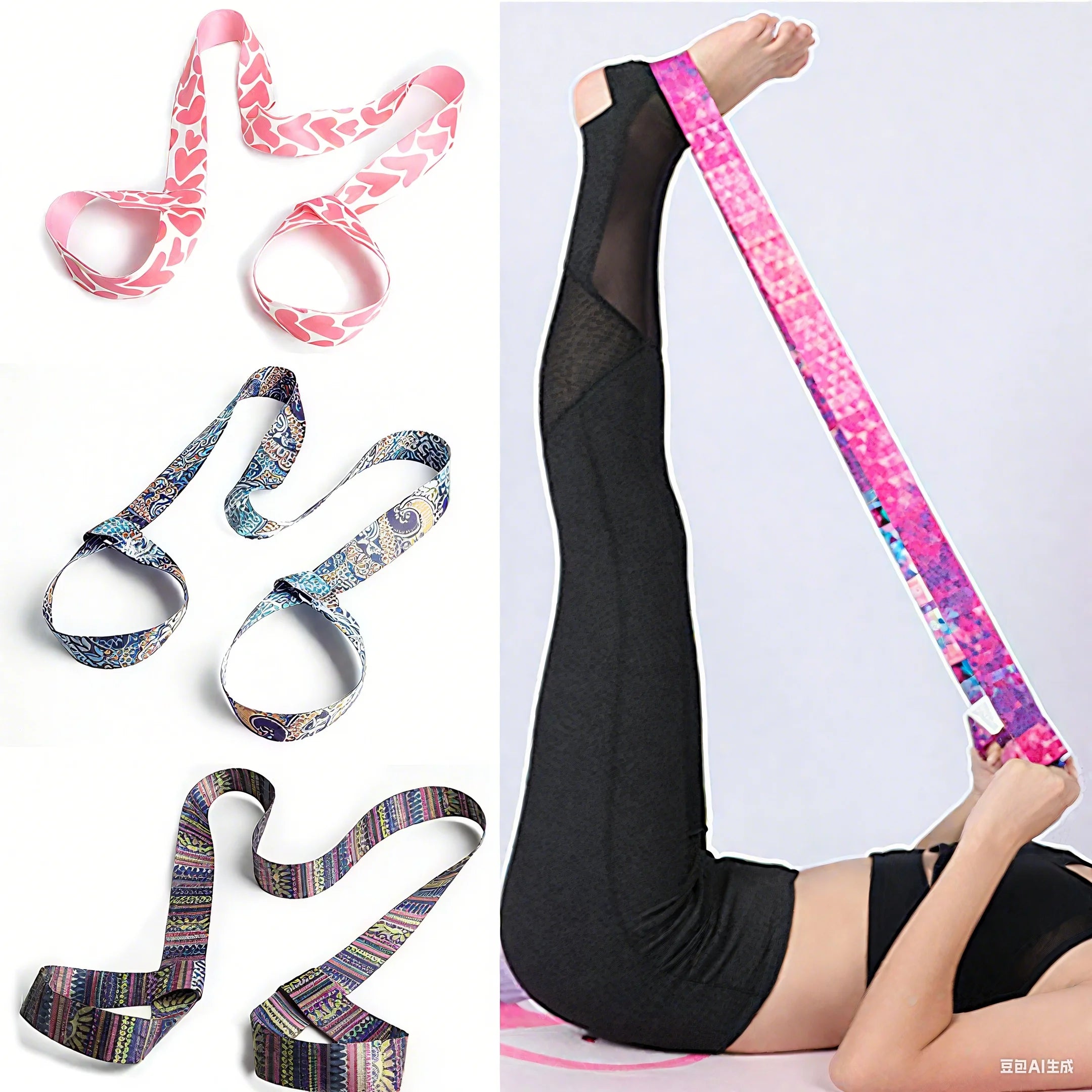 Pilates Elastic Yoga Strap Band