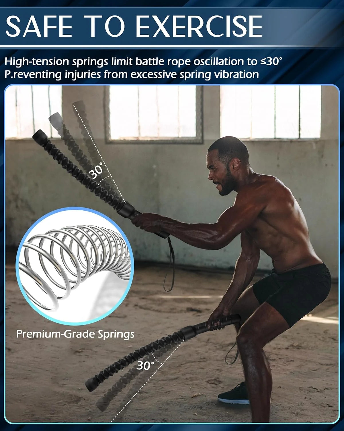 Ropeless Battle Ropes for Home Gym