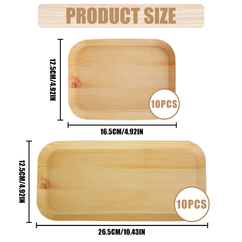 30pcs Disposable Paper Plates