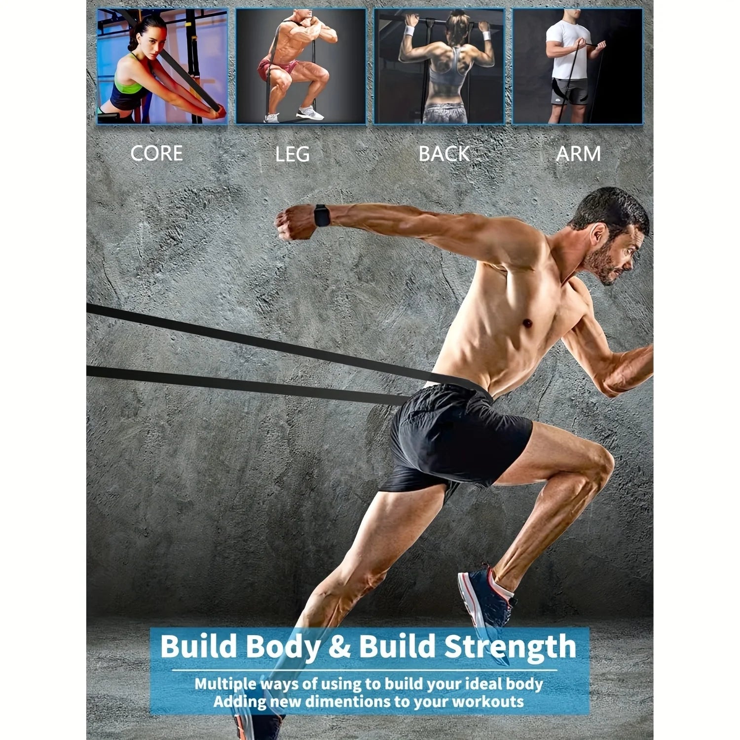 resistance Bands, Stackable TPE