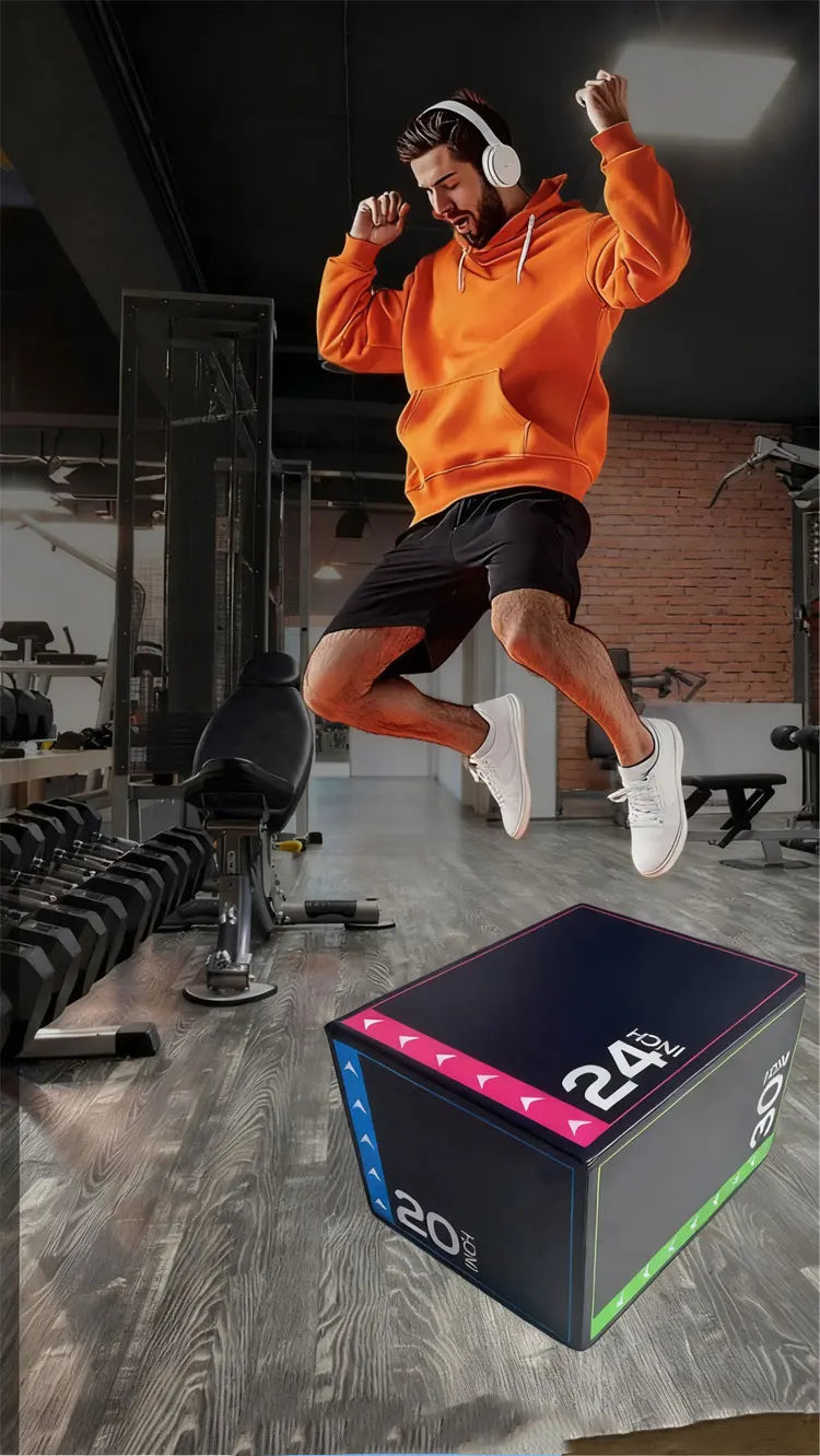Foam Plyometric Jump Box 4 in 1