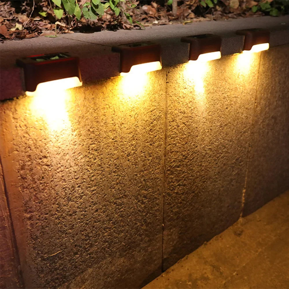 White LED Solar Step Lamp