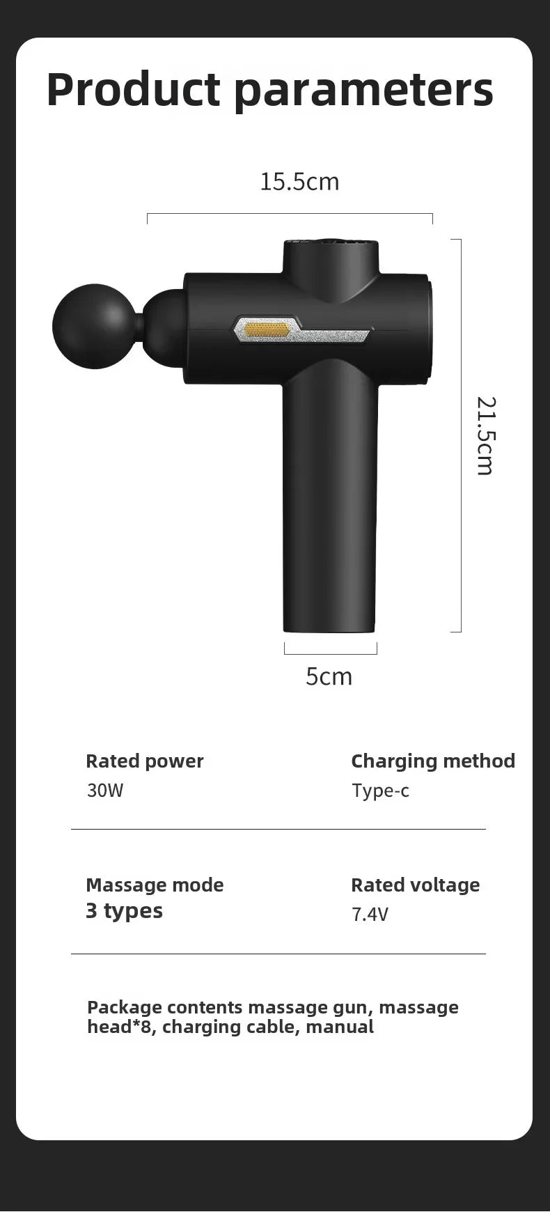 99 Level Intensity Massage Gun