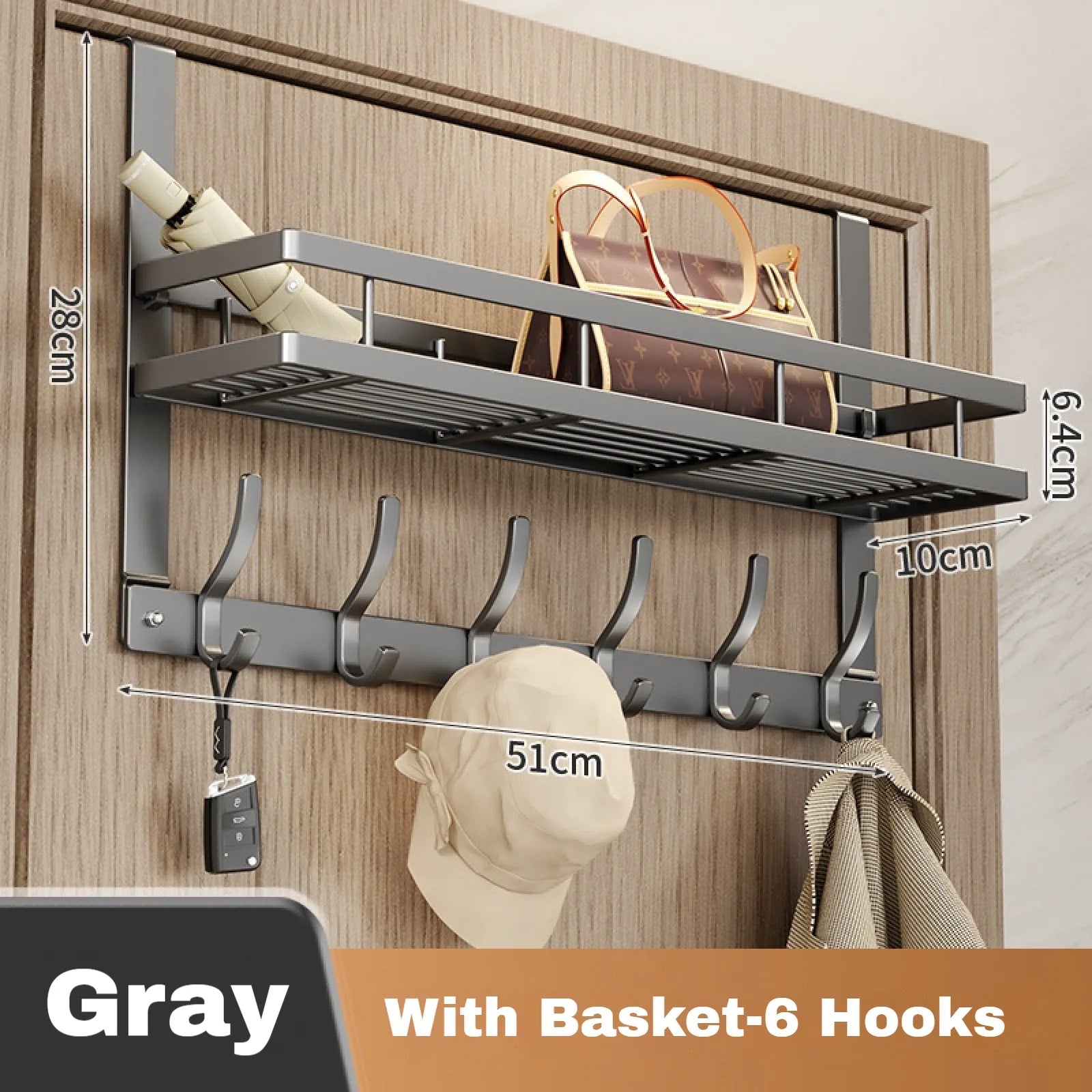 Easy-Install Over-The-Door Storage