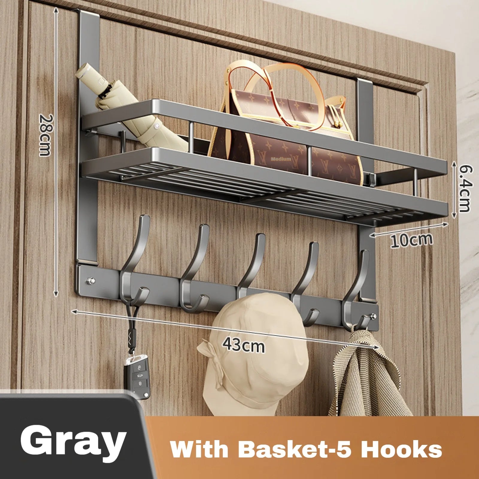Easy-Install Over-The-Door Storage