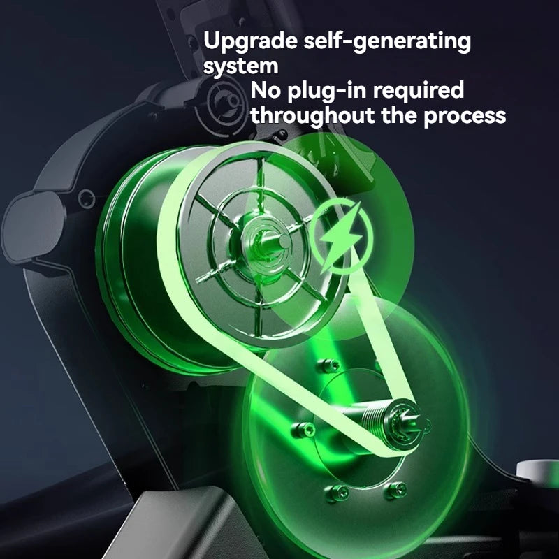 Magnetic-controlled silent rowing