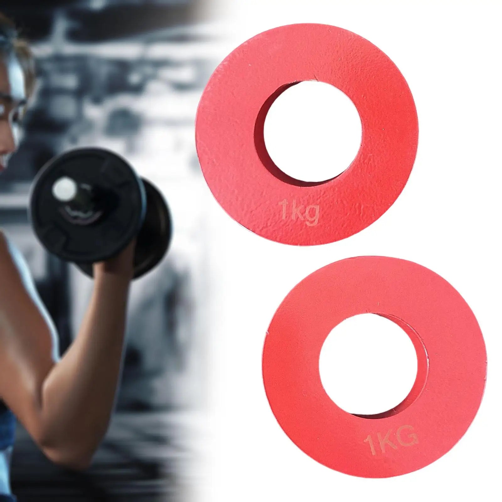 2 Pieces Barbell Plates Easy to Store
