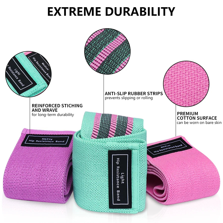 Glute Thigh Elastic Workout Bands