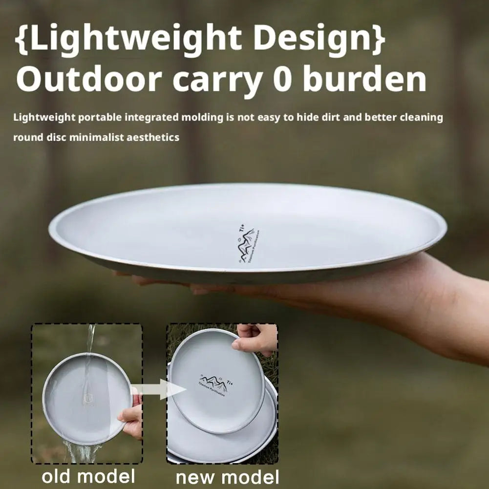 Titanium Camping Plate Multi-Purpose