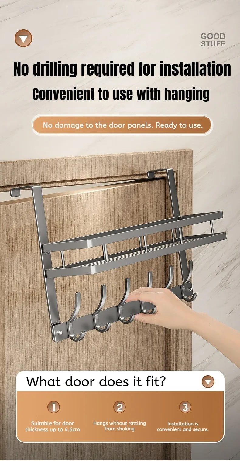 Easy-Install Over-The-Door Storage