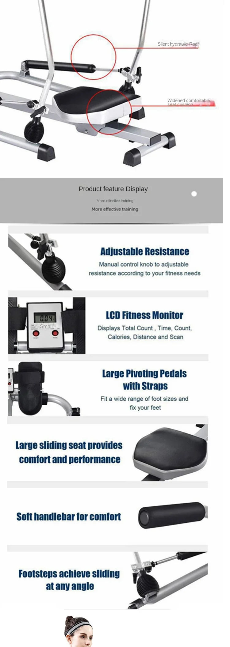 Simulated Rowing Machine