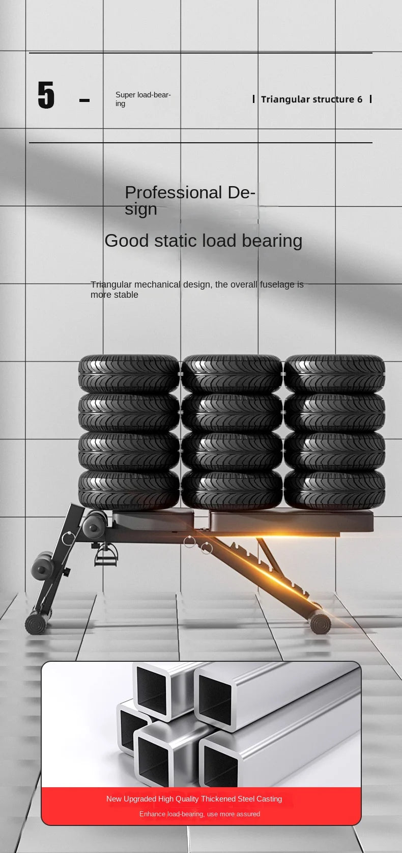 OVOZI Dumbbell Bench Home Exercise