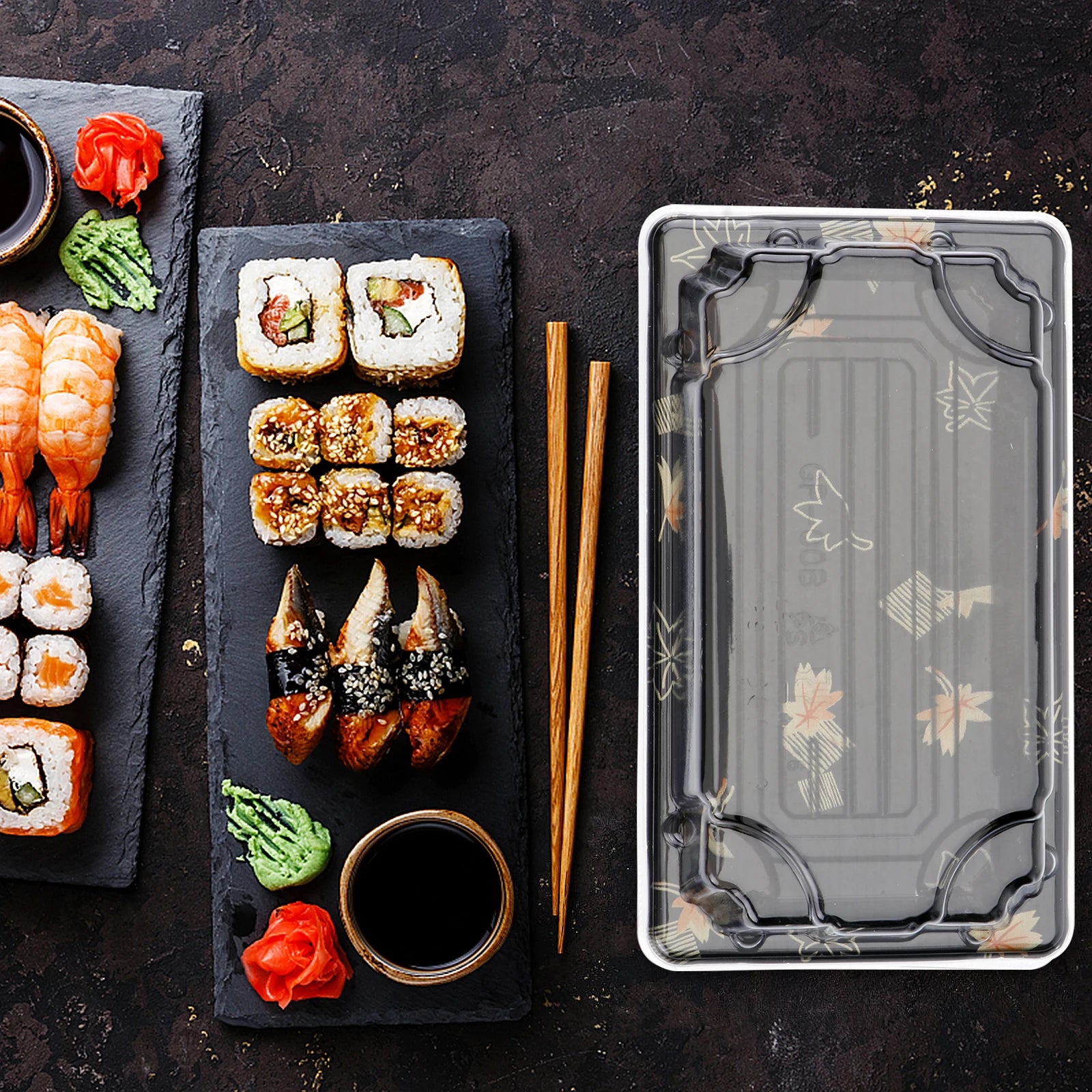 100Pcs Sushi Box Disposable Packing