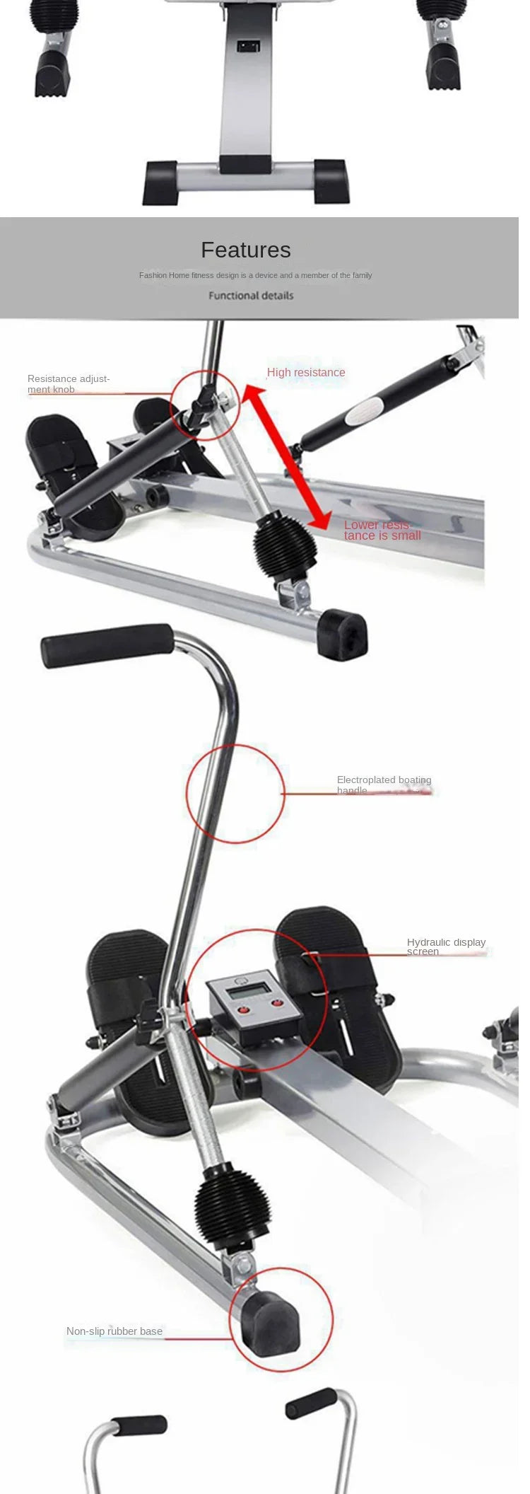 Simulated Rowing Machine