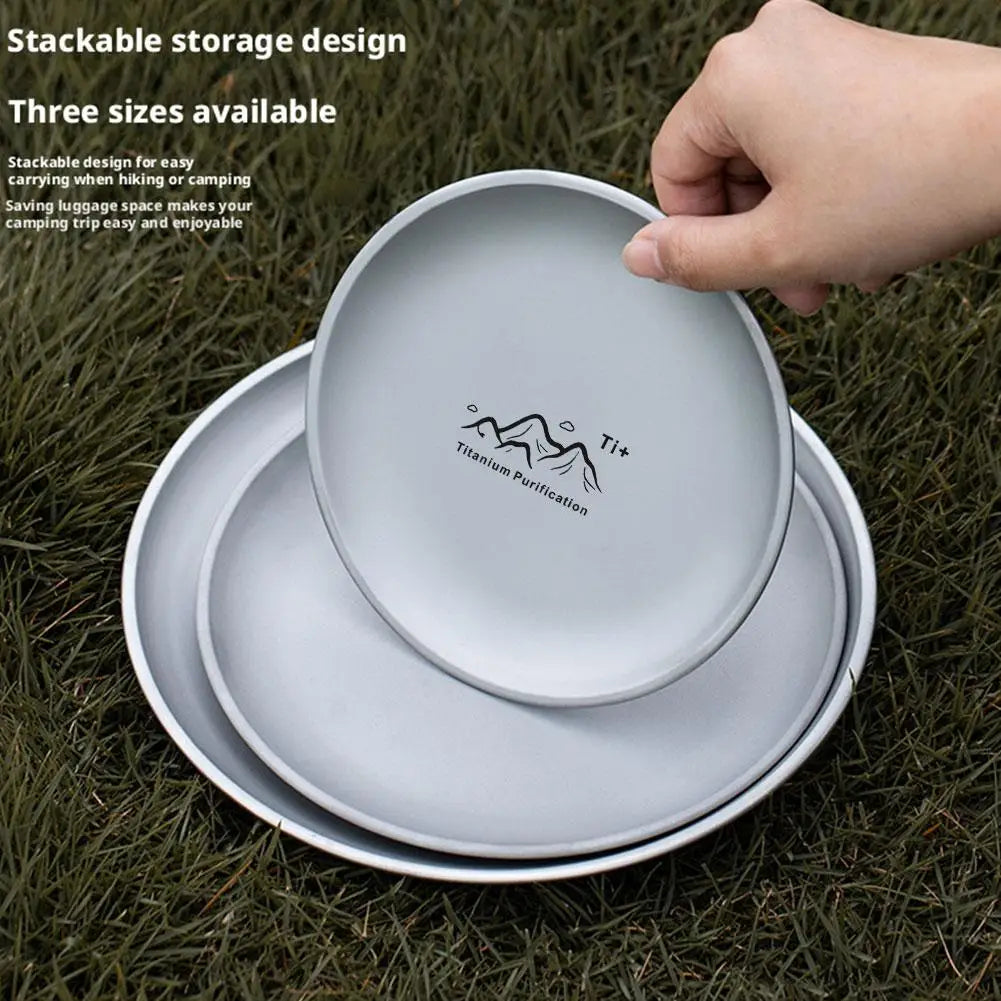 Titanium Camping Plate Multi-Purpose