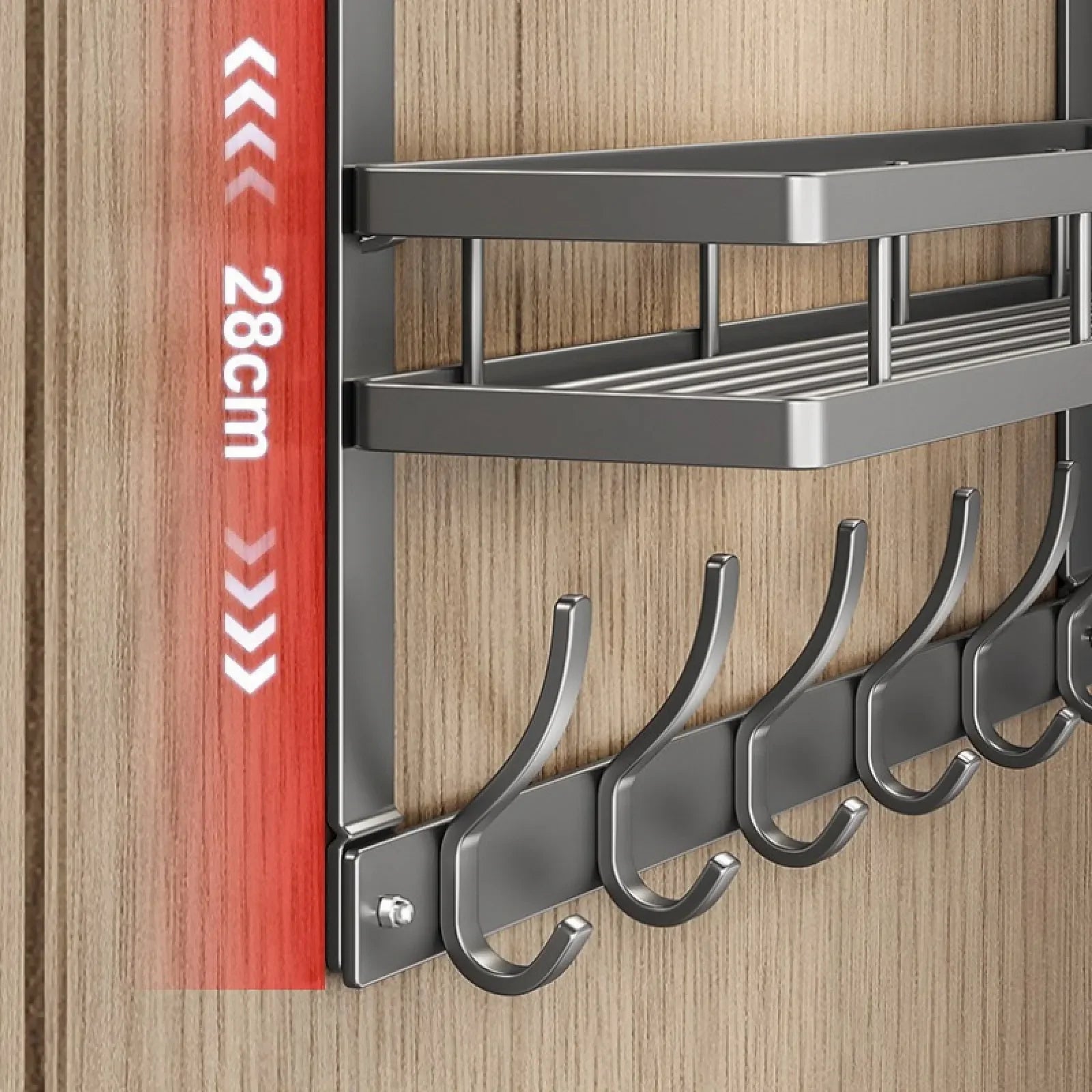 Easy-Install Over-The-Door Storage