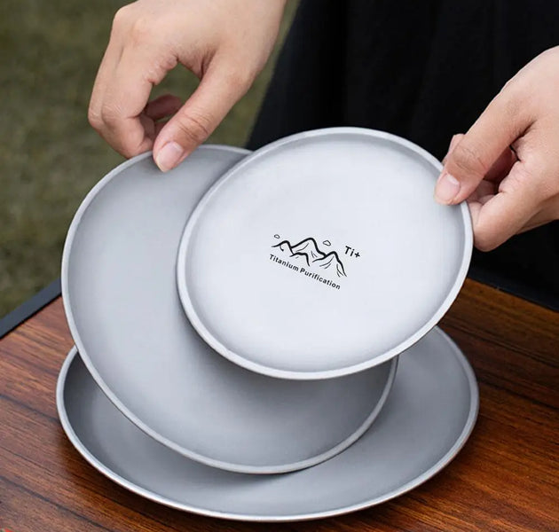 Titanium Camping Plate Multi-Purpose