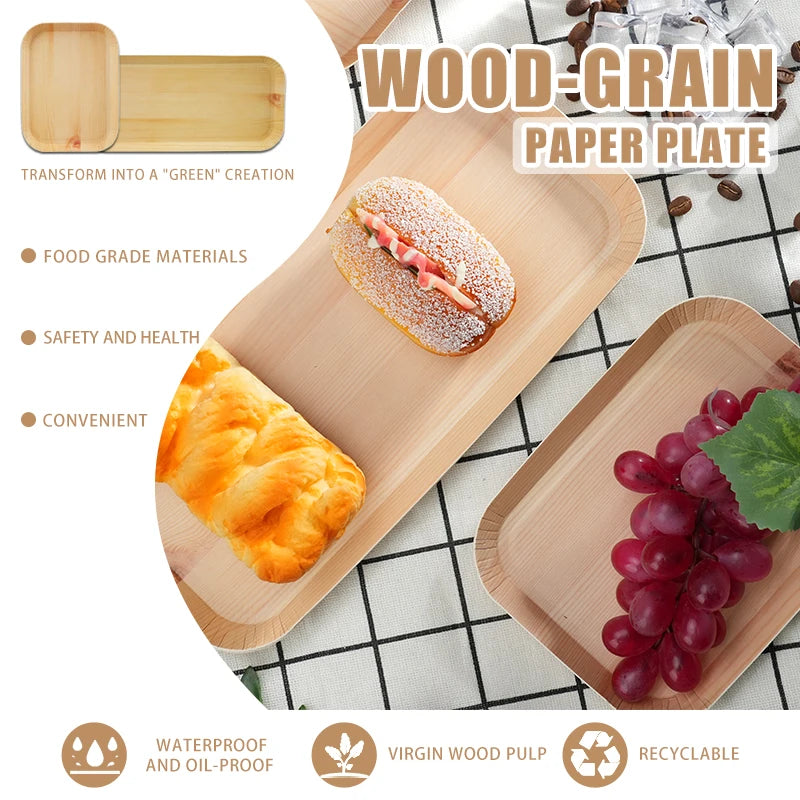 30pcs Disposable Paper Plates