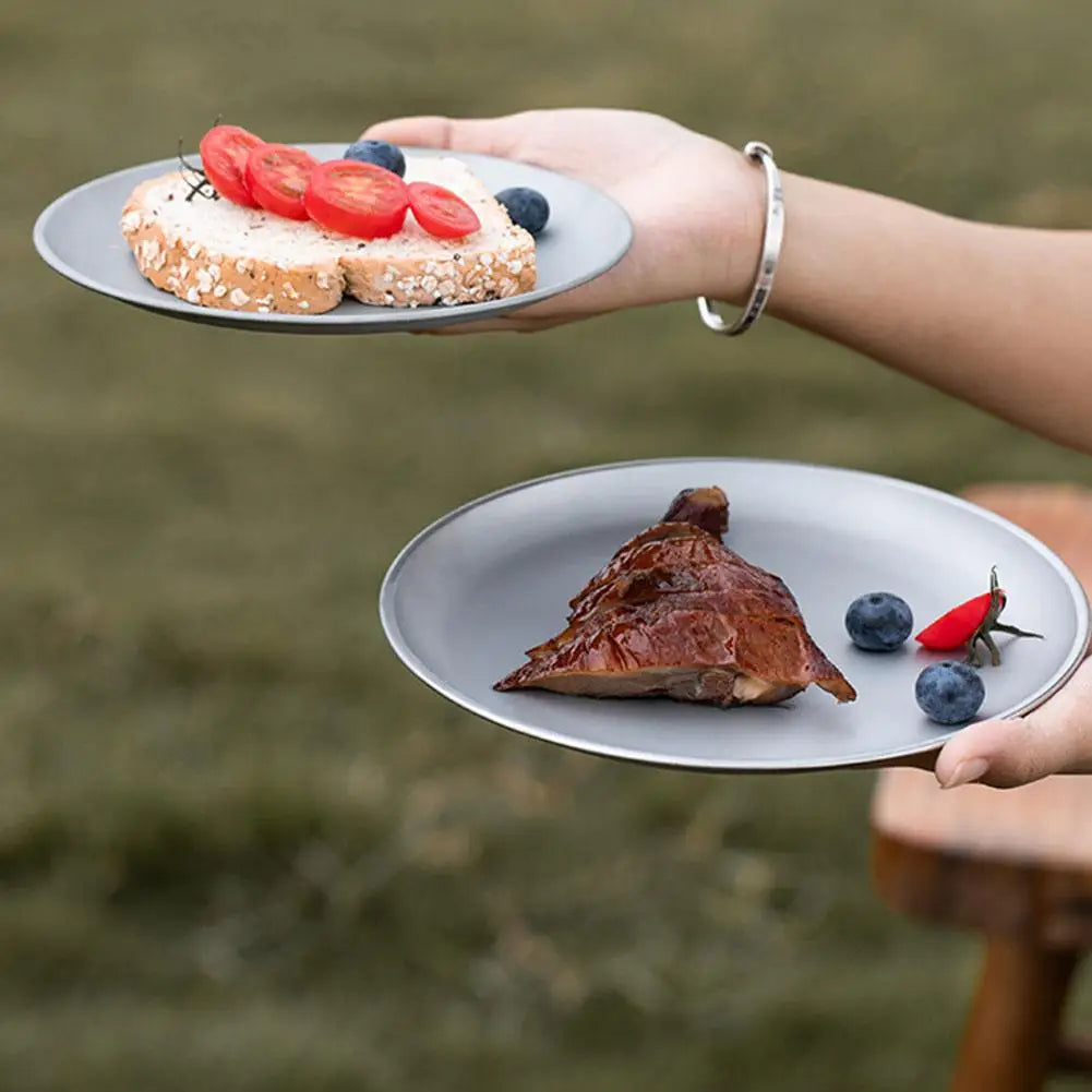 Titanium Camping Plate Multi-Purpose